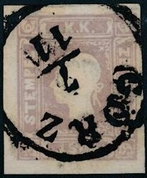 Zeitungsmarke, lila(1,05 Kr.) lila, EK-Stempel "GÖRZ 7/11", ...