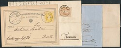Levico  Ausgabe 1867: LEVICO, 4 Belege mit EK-Stempel (1x in blau) in ...