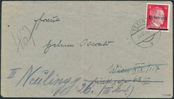 Scheibbs, PA Texing1945, SCHEIBBS, 12 Pfg in Type III auf ...