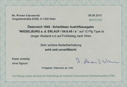 Scheibbs, PA Wieselburg1945, SCHEIBBS, 12 Pfg in Type Ia auf frühem ...
