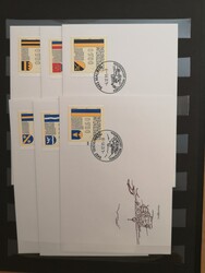 Liechtenstein 1995, Automatenmarken, kpl. Serie a. FDC / ...