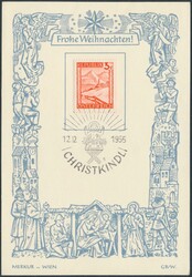 Christkindl 1955  12.12.1955, Sonderkarte mit ...