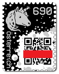 1. Crypto Stamp schwarz/black  2019, Krypto Marke schwarz / First ...