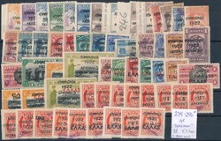 Mi 239-296 Specimen1923, kompletter Jahrgang mit Handstempel-Aufdruck ...