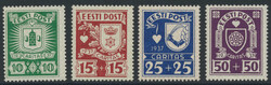 Mi 127-130  1937, Wappen: kompletter Satz postfrisch. Michel 127-130