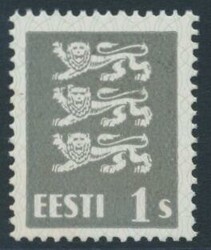 Mi 164x  1940, 1 S grau auf weißem Papier. Michel 164x