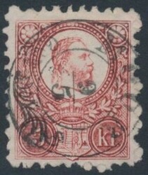 "MOOR 9/5" auf 5 Kr Kupferdruck. Michel 10 Moor