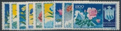 Mi 503-511 / Unif. 400-408  1953, Blumen/Fiori: kpl. Satz. Michel ...