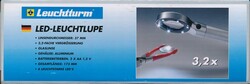 Leuchtturm LED-Leuchtlupe 3,2-fache Vergrößerung, Linsendurchmesser ...