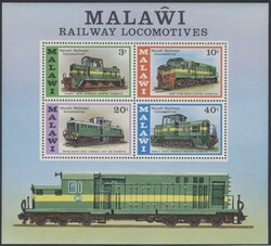 Malawi, Mi Block 45  1976, Lokomotiven, Block. Michel Bl. 45