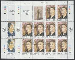 1996, Malta: CEPT-Kleinbogensatz. Michel 983-4