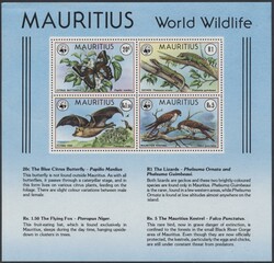 Mauritius, Mi Block 8  1978, WWF, Michel Block 8