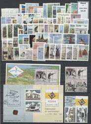 Aland 1984-1993, kleine Restsammlung, Michel ca. 165 € / Aland ...
