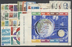 DDR 1962  1962, DDR: kpl. Jahrgang, gestempelt. Michel 869-933