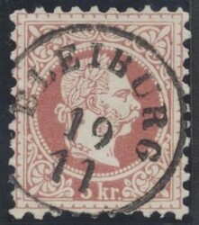 Bleiburg  "BLEIBURG 19/11" (Klein 344a) auf 5 Kreuzer. ANK 37 I