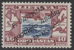 Mi 404  1935, Atlantik-Flug: gut zentriert, tadellos postfrisch. ...