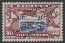 Mi 404  1935, Atlantik-Flug: gut zentriert, tadellos postfrisch. ...