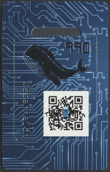 Crypto Stamp 3.0 blau/blue  2021, Crypto Stamp 3.0 blau "Whale" / ...