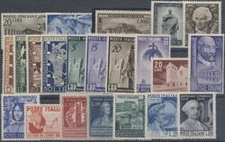 Italien, Jahrgang 1949  1949, kompletter Jahrgang, postfrisch. Michel ...