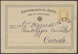 Tajo  1876, "TAJO 25/3/76" (Klein 5135a, 25 P.) auf 2 Kr ...