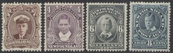 Mi 87, 88, 90, 91b  Neufundland: 1911, Krönung, 4 Werte aus Satz. ...