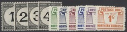 Mi Porto 1-10  Nouthern Rhodesia (Sambia): 1929/63, Portomarken. Mi ...