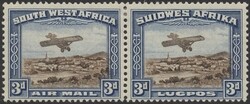Mi 164-165  Namibia: 1931, Freimarke im Typen-Mischpaar. Michel ...
