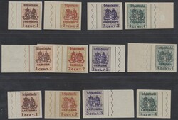 Ortspostmarken  1918, Italien Zustellungsmarken, komplette Serie von ...