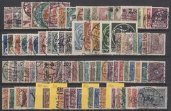 1919/23, Sammlung der deutschen Inflationsmarken gestempelt, ...