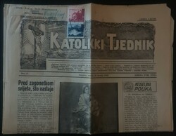 Zeitung Katolick Tjednik  1942, komplette Zeitung "Katolicki Tjednik" ...