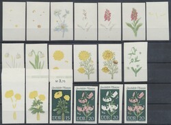 Mi 1456-1461 PH  1969, DDR: Geschützte heimische Pflanzen, 19 ...