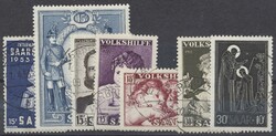 Saar Jahrgang 1953 1953, kompletter Jahrgang gestempelt. Michel ...