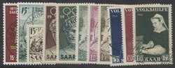 Saar Jahrgang 1956 1956, kompletter Jahrgang gestempelt. Michel ...