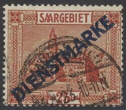 Mi Dienst 6 PF XII 1922, Dienst 25 Cent mit Plattenfehler. Mi 6 PF ...