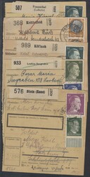 1942/44, 3. Reich: Fünf Paketkarten aus der Steiermark von ...