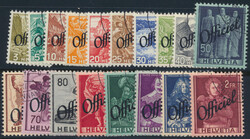 Dienstmarken 19421942, Dienstmarken: kompletter Satz gestempelt. ...