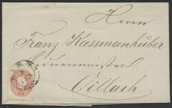 Lienz  1863, "LIENZ TIROL 6 JAN" (Müller 1509b, 20 P.) auf 5 Kreuzer ...