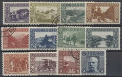 Sonderzähnung  1906, 12 Werte in Mischzähnung 9 1/4: 12 1/2: 6 1/2: ...