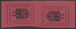 Meraner Hilfspost 5d  1918, Meraner Hilfspost: 10 Heller karminlila ...