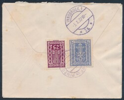 Uttendorf im Pinzgau  1922, Einschreibebrief von Uttendorf im Pinzgau ...