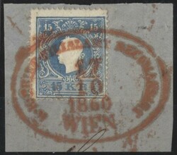 Wien  "WIEN / K.K. BRIEF-FILIAL-AMT RECOMANDIRT 17/10/1860" in rot ...