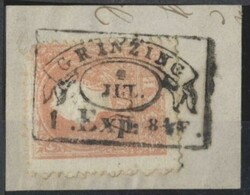 Grinzing  "GRINZING / 4. JUL. / 1. Exp: 8 1/2 F." (Müller 860a, 900 ...