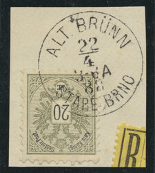 Brünn  "ATL BRÜNN STARE BRNO 22/4/3-6 A/88" (Klein 514d, 15 P.) auf ...