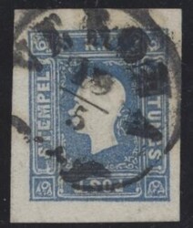 Zeitungsmarke, blau(1,05 Kr.) blau mit sitzendem ...