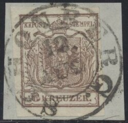 Schönberg  "SCHÖNBERG 12. AUG." (Müller 2557a, 60 P.) auf 6 ...