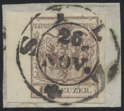 Silz  "SILZ 26. NOV." (Müller 2622a, 120 P.) auf 6 Kreuzer MP III, ...