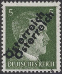 Doppelaufdruck  1945, 5 Pf mit Doppelaufdruck, postfrisch, geprüft ...