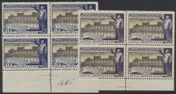 Mi 1613-1614 (4)  1951, Kraftwerk: beide Werte in Viererblocks, ...