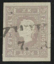 4745057: Austria Newspaper Stamp 1858/59