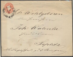 Großformat 1861  5 Kreuzer Ganzsachen-Umschlag im Großformat, ...